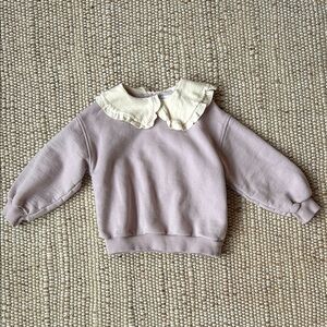 Zara Sweatshirt with Cream Collar